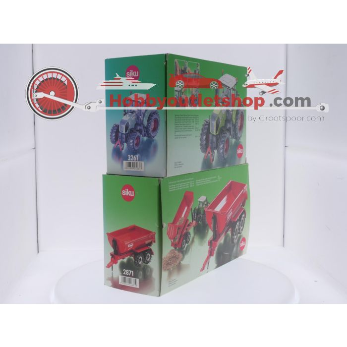 Schaal 1:32 Siku NEW OLD STOCK 3261 en 2871 Klaas tractor met Krampe halfpipe kipper #9768 - sku: 20260805092012 - Neu - Bild 4