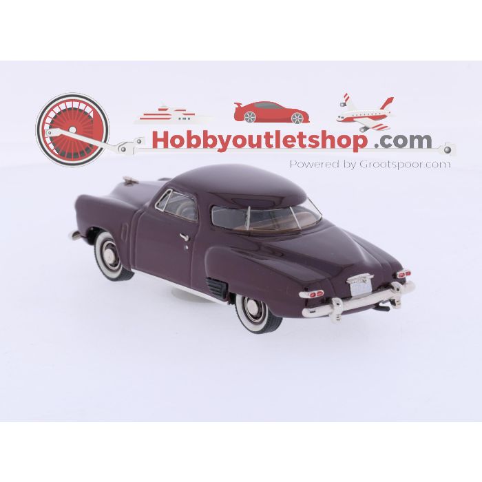 Schaal 1:43 Madison Models NEW OLD STOCK Nr. 21 1947 Studebaker Champion 5-pass. Coupé Holiday red #9773 - sku: 20260805121522 - New - Photo 3