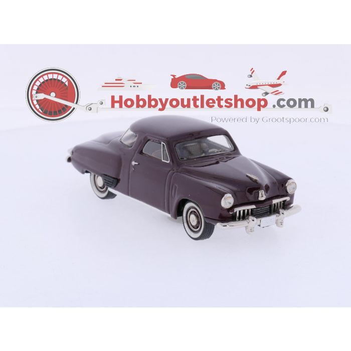 Schaal 1:43 Madison Models NEW OLD STOCK Nr. 21 1947 Studebaker Champion 5-pass. Coupé Holiday red #9773 - sku: 20260805121522 - New - Photo 5