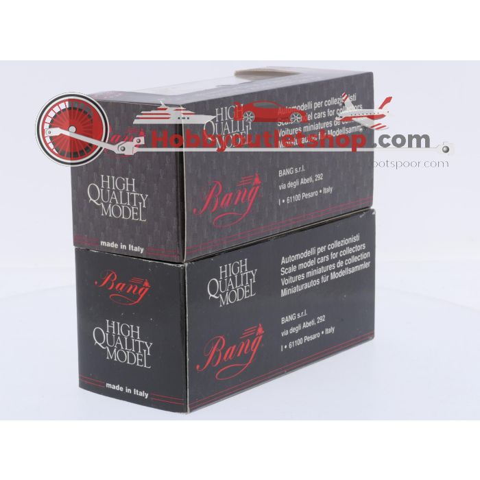 Schaal 1:43 Bang NEW OLD STOCK 412 en 7149 set van 2 Shelby Cobra's Spyder Stradale en Bardhal Trophy #9776 - sku: 20260805021607 - New - Photo 3
