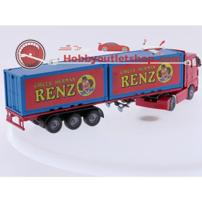 Schaal 1:55 Siku 3424 containertruck MAN "Circus Renz" #9785 - sku: 20260806085037 - Used - Very good condition - Photo 3