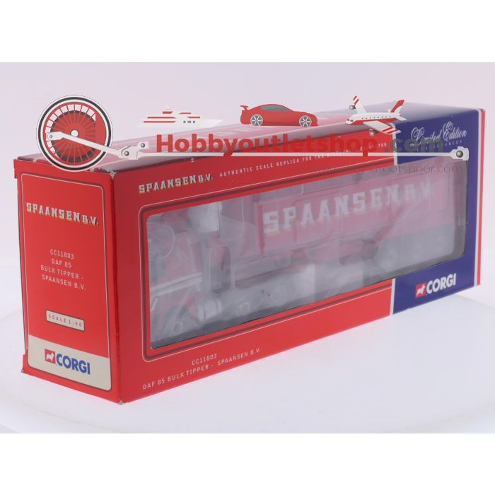 Schaal 1:50 Corgi NEW OLD STOCK CC11803 DAF 85 Bulk Tripper "Spaansen B.V." #9803 - sku: 20260806040405 - Nieuw - Afbeelding 2