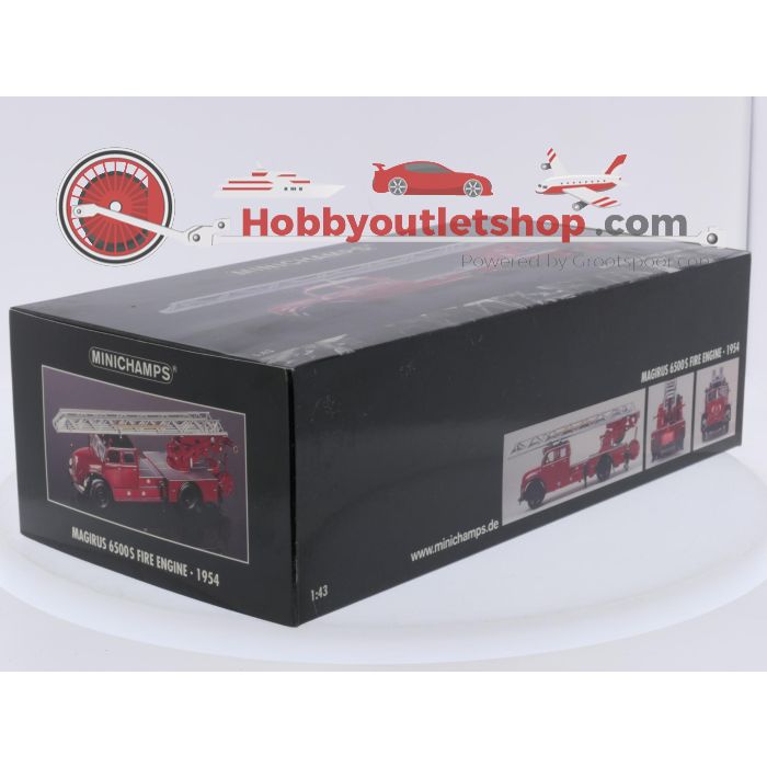 Schaal 1:43 Minichamps NEW OLD STOCK 439 140070 Magirus 6500 S fire engine - 1954 #9805 - sku: 20260806044451 - Nieuw - Afbeelding 3