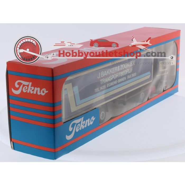 Schaal 1:50 Tekno NEW OLD STOCK Scania 143M/450 2 as Trekker met 3 as Gesloten oplegger J. Bakker & Zoonene B.V. #9829 - sku: 20260811113651 - Nieuw - Afbeelding 2