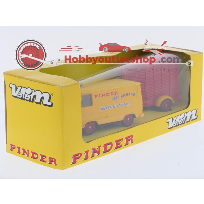 Schaal 1:43 Verem NEW OLD STOCK REF V 841 Peugeot J9 met paarden trailer #9860 - sku: 20260814013721 - New - Photo 2