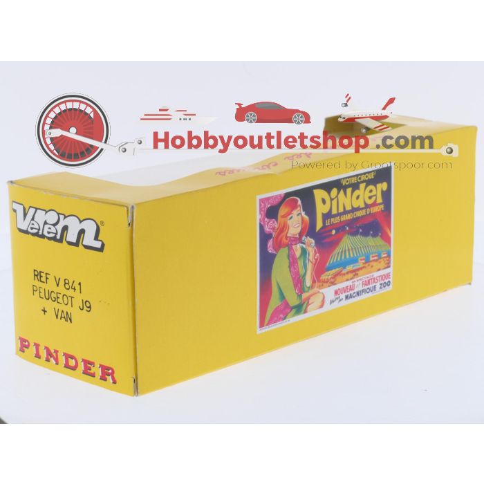 Schaal 1:43 Verem NEW OLD STOCK REF V 841 Peugeot J9 met paarden trailer #9860 - sku: 20260814013721 - New - Photo 3