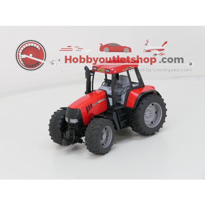 Schaal 1:16 Bruder 2096 tractor Case III CVX170 met Wilger kieper #6632