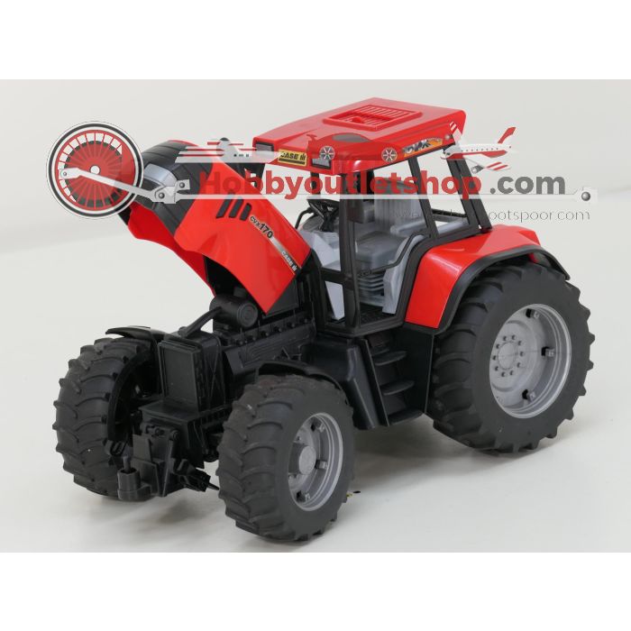 Schaal 1:16 Bruder 2096 tractor Case III CVX170 met Wilger kieper #6632