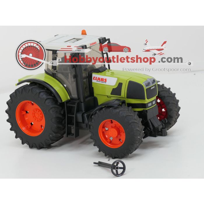 Schaal 1:16 Bruder 3011 en 2121 tractor set Claas Atlas 936 RZ met Claas Rollant 250 roto cut #6634