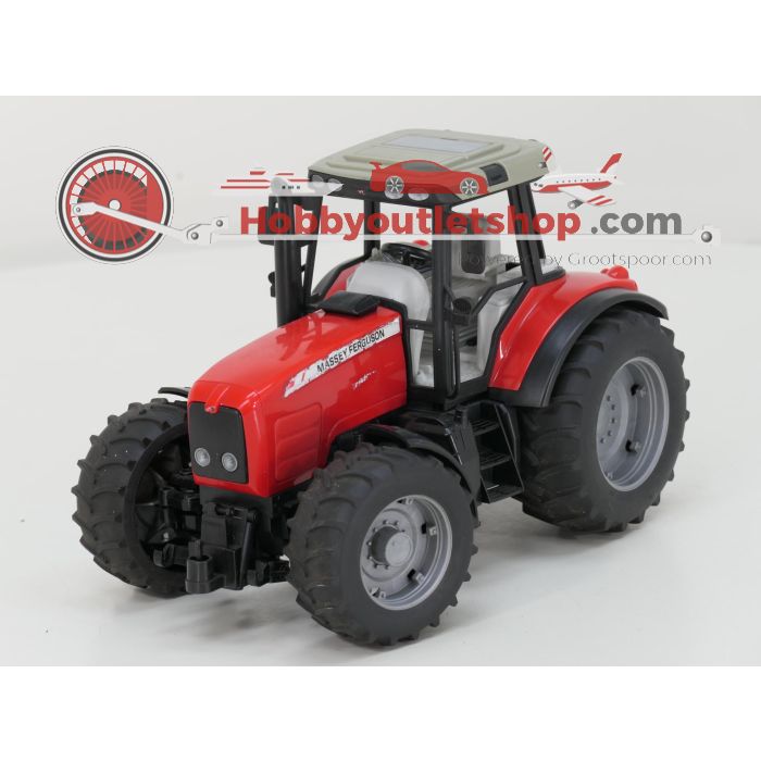 Schaal 1:16 Bruder 2045 en 2202 tractor set Massey Ferguson 7480 met trailer en kieper #6650