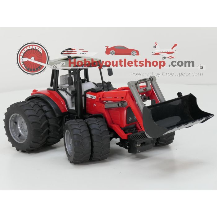 Schaal 1:16 Bruder 2043 en 2209 Case CVX 170 C;E met meststrooier trailer #6655