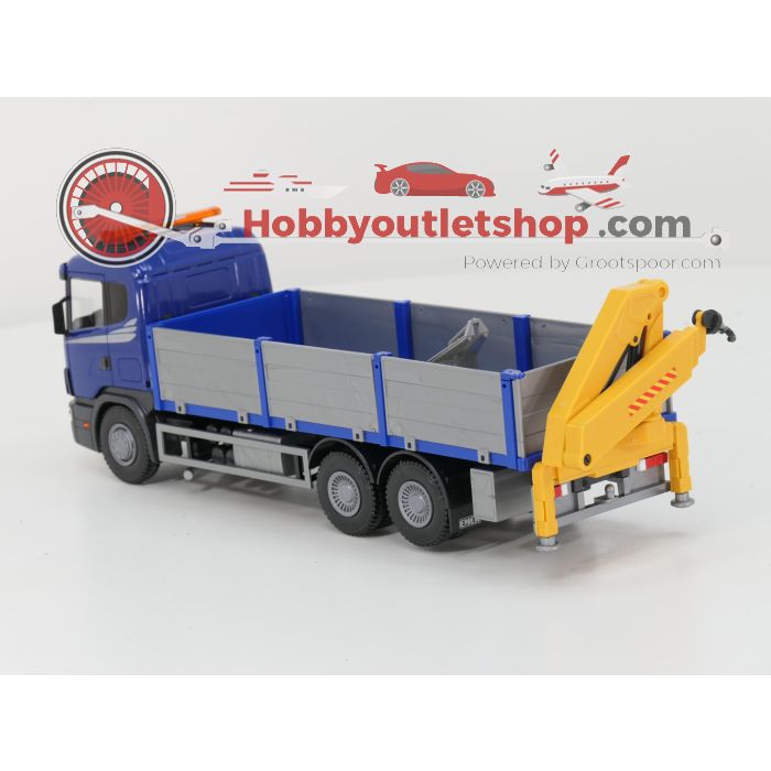 EMEK Blauwe scania 124L 420 Bakwagen met kraan - sku: 20241128044540 - Used - Very good condition - Photo 2