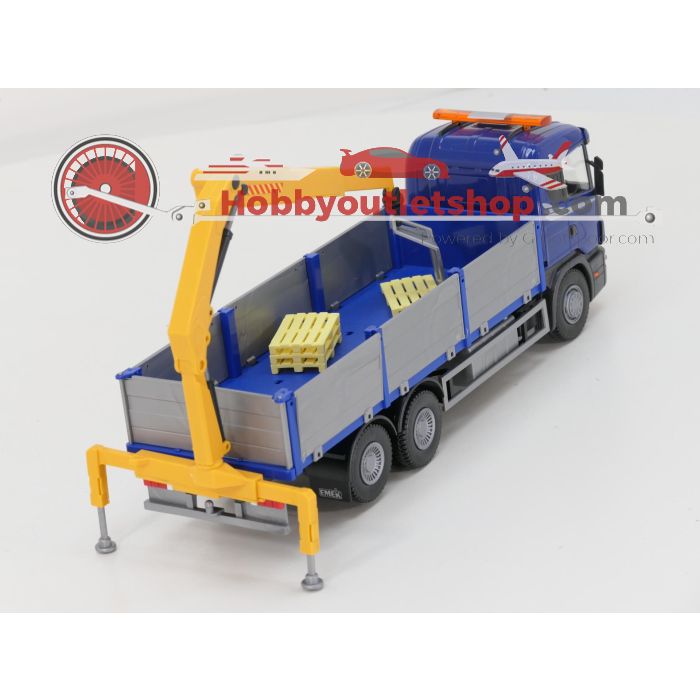 EMEK Blauwe scania 124L 420 Bakwagen met kraan - sku: 20241128044540 - Used - Very good condition - Photo 3