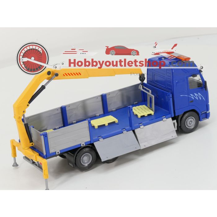 Miniature SCANIA CR 6x4 gris métallique avec caisse et hayon EMEK