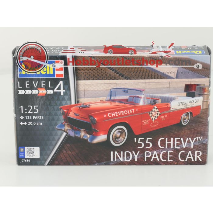 Schaal 1:25 Revell 07686 1955 Chavy Indy Pace Car bouwpakket #6788