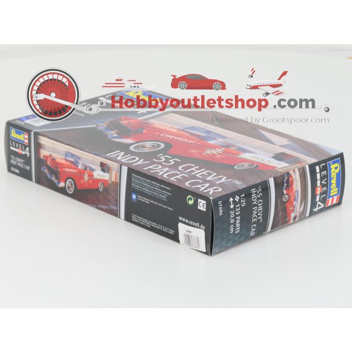 Schaal 1:25 Revell 07686 1955 Chavy Indy Pace Car bouwpakket #6788