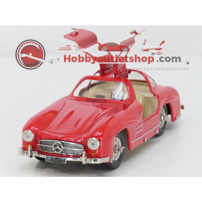 Schaal 1:16 Märklin 1092 museummodel 1993 Mercedes-Benz 300 SL (rood) #6801