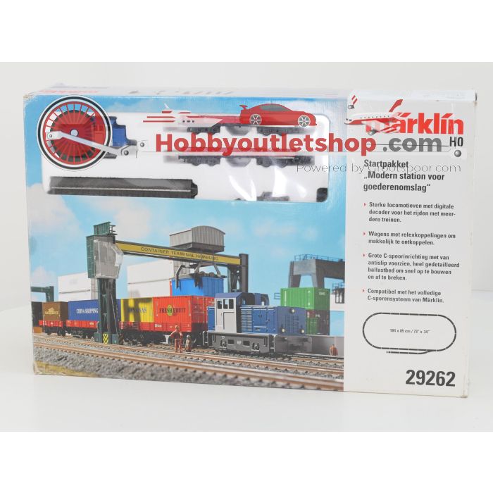 Schaal H0 Märklin 29262 startset 'modern station voor goederenomslag' #6823