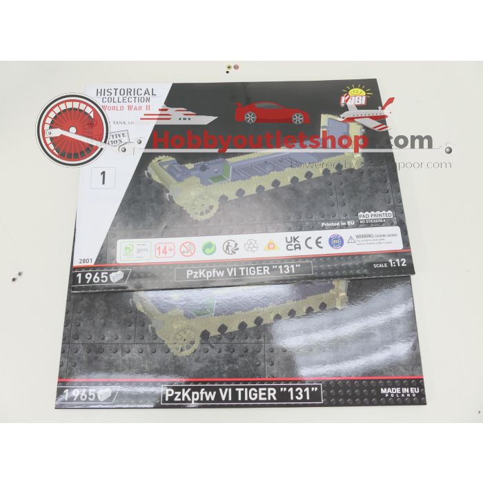 Schaal 1:12 Cobi 2801 PzKpfw gevechtsvoertuig VI Tiger '131' - Executive Edition #7682 - sku: 20250529013838 - Gebruikt - Zeer goede staat - Afbeelding 9
