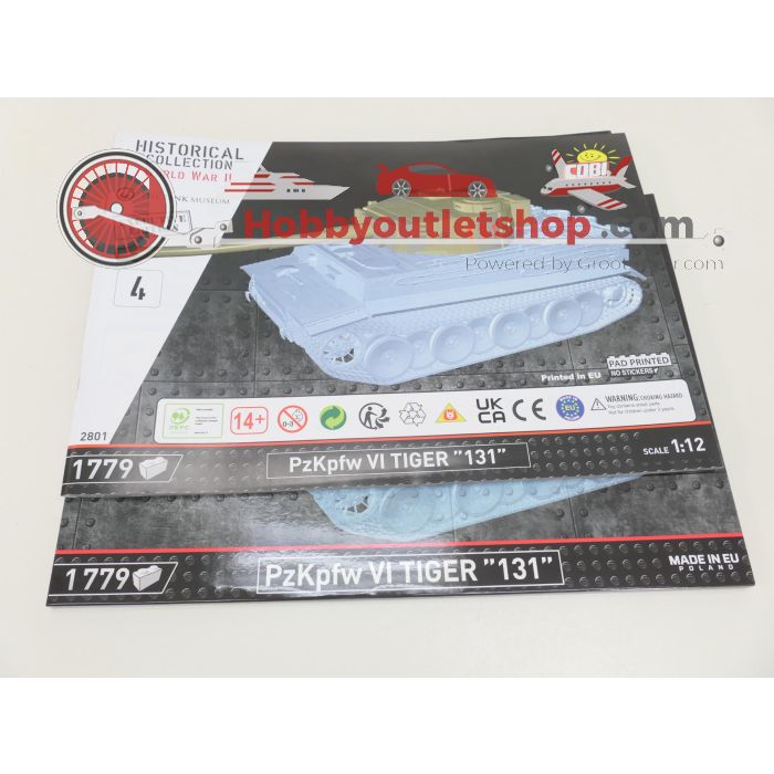 Schaal 1:12 Cobi 2801 PzKpfw gevechtsvoertuig VI Tiger '131' - Executive Edition #7682 - sku: 20250529013838 - Gebruikt - Zeer goede staat - Afbeelding 12