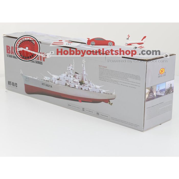 Schaal 1:360 Heng Tai HT-3827A battleship R/C #8094 BASTLER, MISSING PARTS