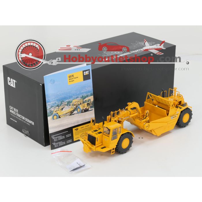 Schaal 1:48 Classic Construction Models CAT 657E Wheel‑Tractor Scraper #8267
