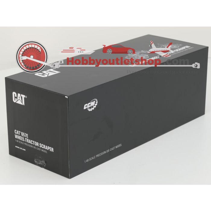 Schaal 1:48 Classic Construction Models CAT 657E Wheel‑Tractor Scraper #8267