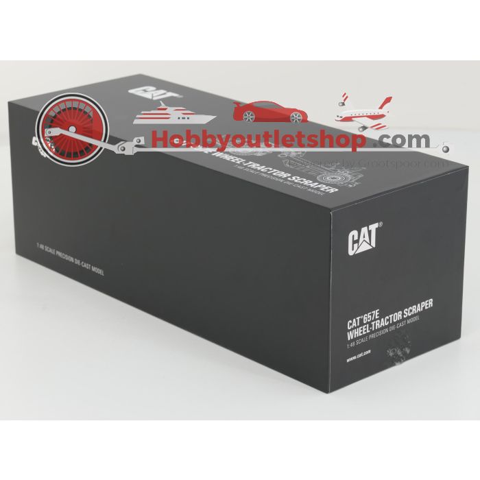 Schaal 1:48 Classic Construction Models CAT 657E Wheel‑Tractor Scraper #8267