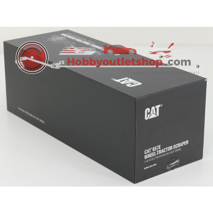 Schaal 1:48 Classic Construction Models CAT 657E Wheel‑Tractor Scraper #8267