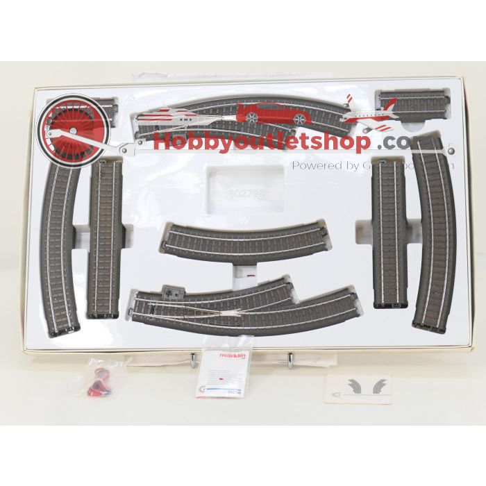 Schaal H0 Märklin 24904 C-rail uitbreidingsset C4 #8273