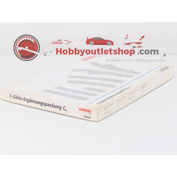 Schaal H0 Märklin 24904 C-rail uitbreidingsset C4 #8273