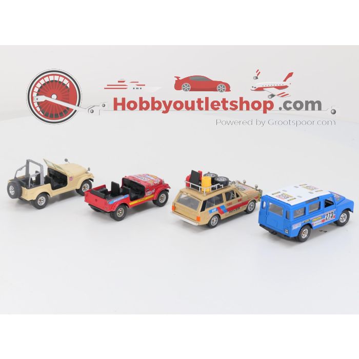 1:24   Set 4x Offroad auto's Land Rover en Jeep #GS02