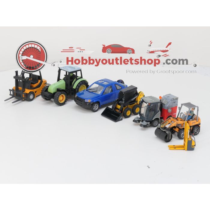 1:24  Set 5 zware voertuigen + Freelander 1:18 #GS07