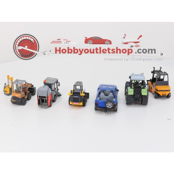 1:24  Set 5 zware voertuigen + Freelander 1:18 #GS07