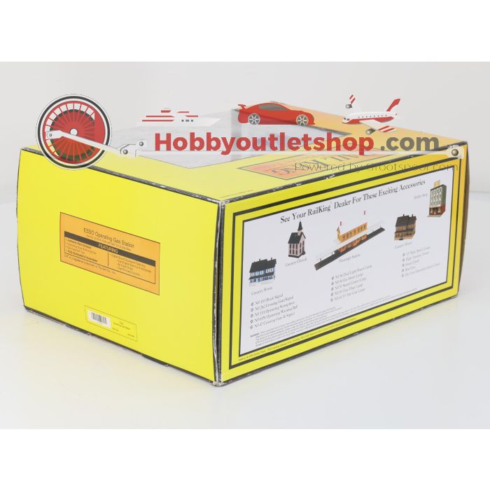 Schaal 0 RailKing 30-9106 ESSO operating gas station #8357