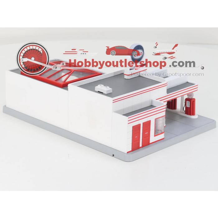 Schaal 0 RailKing 30-9106 ESSO operating gas station #8357
