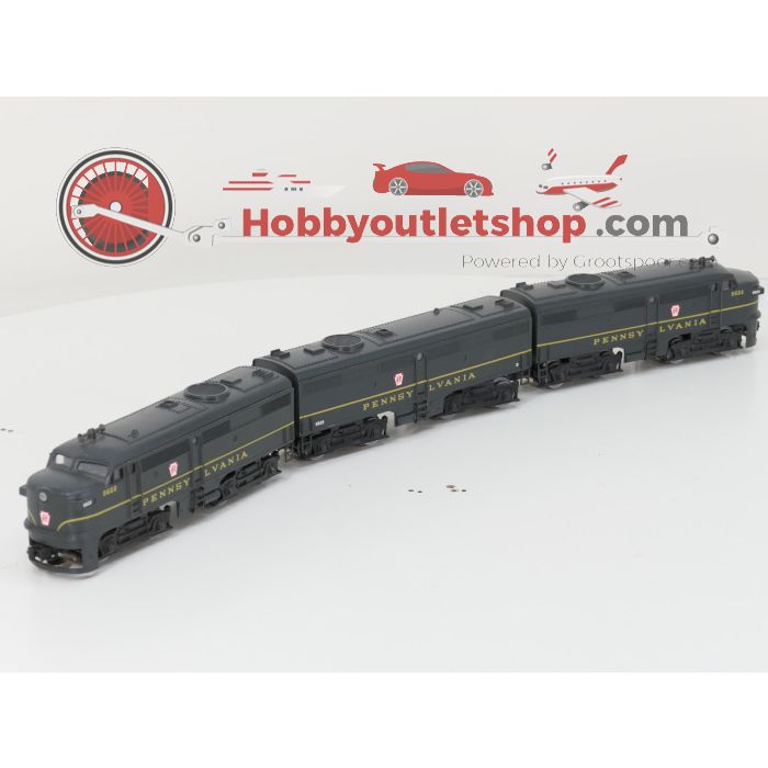 Schaal 0 K-Line diesel trein set F-3 A-B-A met personenrijtuigen van de PRR #8371 - sku: 20251023031849 - Gebraucht - Sehr guter Zustand - Bild 2