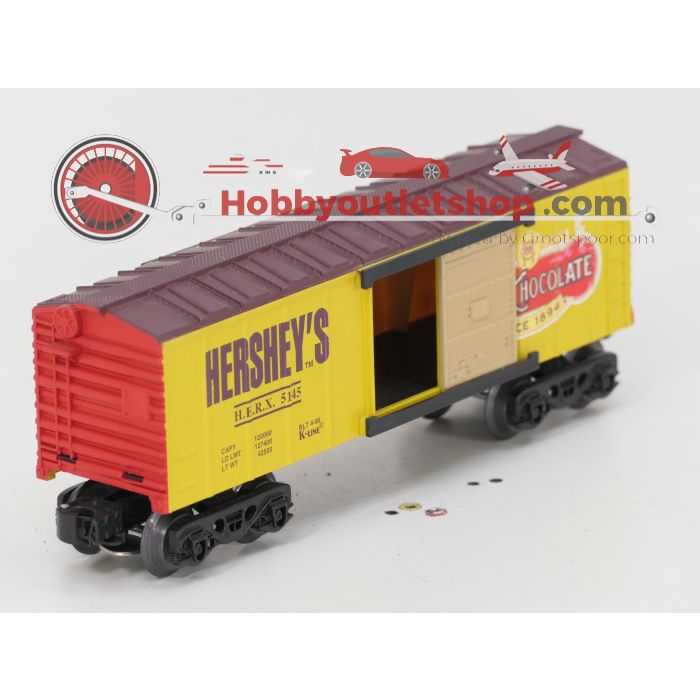 Schaal 0 K-Line K1517 Hershey's 'chocolate' work train set #8372