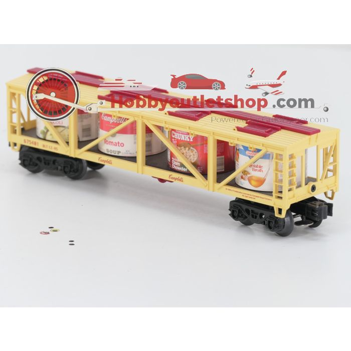 Schaal 0 K-Line 69004 en 675401 set van 2 goederenwagens, 'Great American Truck Flatcar' en 'Campbell’s Soup Tank Car' #8378 - sku: 20251029043802 - Gebruikt - Zeer goede staat - Afbeelding 3