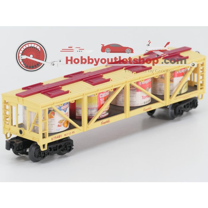 Schaal 0 K-Line 69004 en 675401 set van 2 goederenwagens, 'Great American Truck Flatcar' en 'Campbell’s Soup Tank Car' #8378 - sku: 20251029043802 - Gebruikt - Zeer goede staat - Afbeelding 4