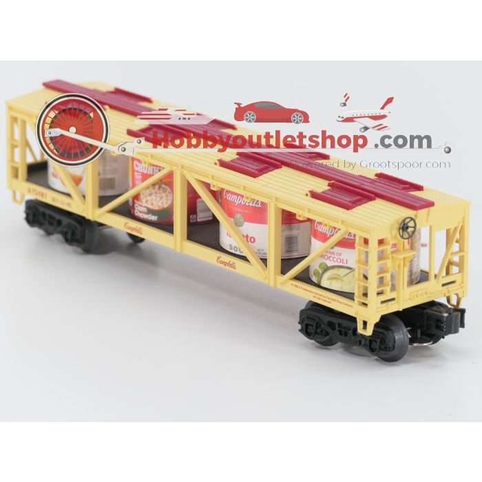 Schaal 0 K-Line 69004 en 675401 set van 2 goederenwagens, 'Great American Truck Flatcar' en 'Campbell’s Soup Tank Car' #8378 - sku: 20251029043802 - Gebruikt - Zeer goede staat - Afbeelding 5