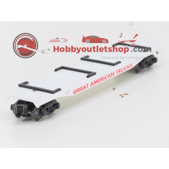 Schaal 0 K-Line 69004 en 675401 set van 2 goederenwagens, 'Great American Truck Flatcar' en 'Campbell’s Soup Tank Car' #8378 - sku: 20251029043802 - Gebruikt - Zeer goede staat - Afbeelding 6