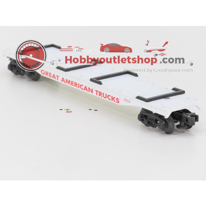 Schaal 0 K-Line 69004 en 675401 set van 2 goederenwagens, 'Great American Truck Flatcar' en 'Campbell’s Soup Tank Car' #8378 - sku: 20251029043802 - Gebruikt - Zeer goede staat - Afbeelding 7