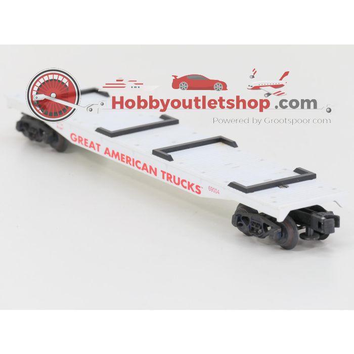 Schaal 0 K-Line 69004 en 675401 set van 2 goederenwagens, 'Great American Truck Flatcar' en 'Campbell’s Soup Tank Car' #8378 - sku: 20251029043802 - Gebruikt - Zeer goede staat - Afbeelding 9