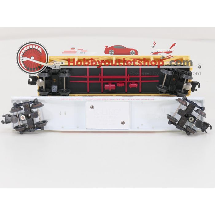 Schaal 0 K-Line 69004 en 675401 set van 2 goederenwagens, 'Great American Truck Flatcar' en 'Campbell’s Soup Tank Car' #8378 - sku: 20251029043802 - Gebruikt - Zeer goede staat - Afbeelding 10