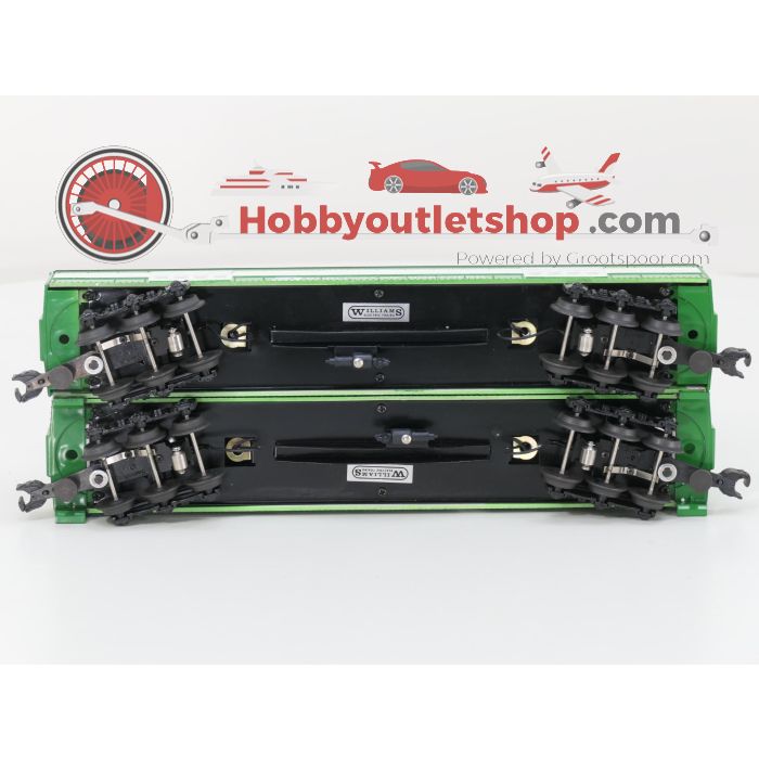 Schaal 0 Williams set van 6 rijtuigen van de Burlington Northern #8382