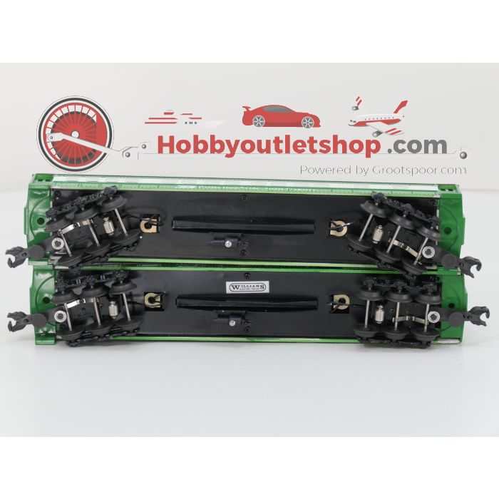 Schaal 0 Williams set van 6 rijtuigen van de Burlington Northern #8382