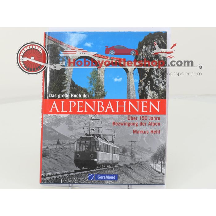 GeraMond boekenset Eisenbahn-Wunderland Schweiz, Die Rhätische Bahn en Das große Buch der Alpenbahnen - Hardcover #8716