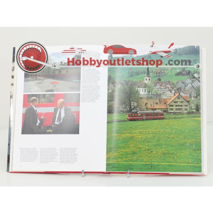 Set van 2 spoorwegenboeken Bahnland. Schweiz Suisse Switzerland en Zauberhafte Rhätische Bahn - Hardcover #8750 - sku: 20251211101743 - Gebruikt - Zeer goede staat - Afbeelding 3