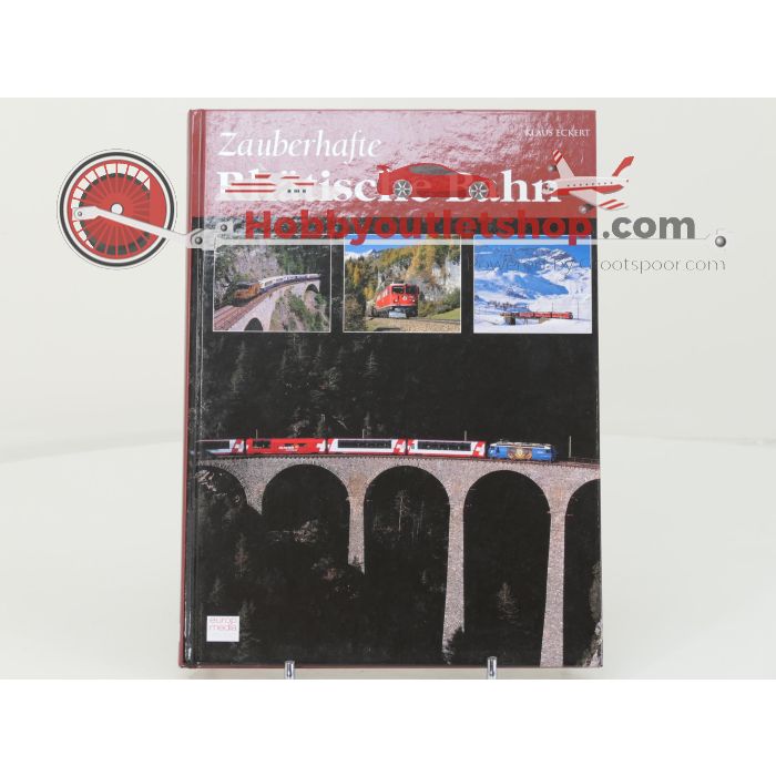 Set van 2 spoorwegenboeken Bahnland. Schweiz Suisse Switzerland en Zauberhafte Rhätische Bahn - Hardcover #8750 - sku: 20251211101743 - Gebruikt - Zeer goede staat - Afbeelding 4